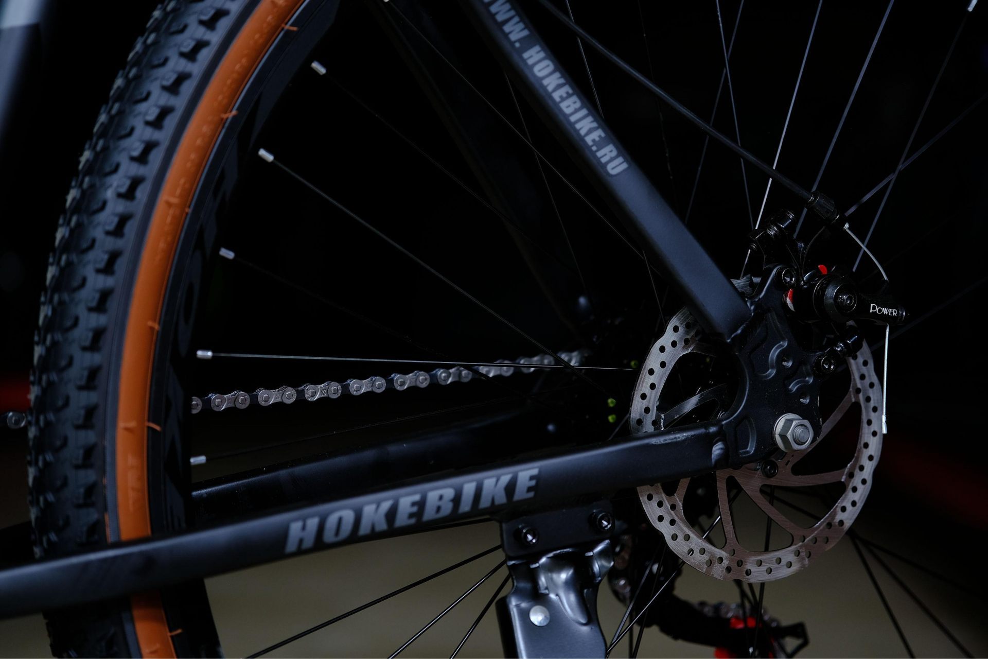 Тормоз Power disc 160 механический HOKE ONE WAY 29 матовый чёрный 17